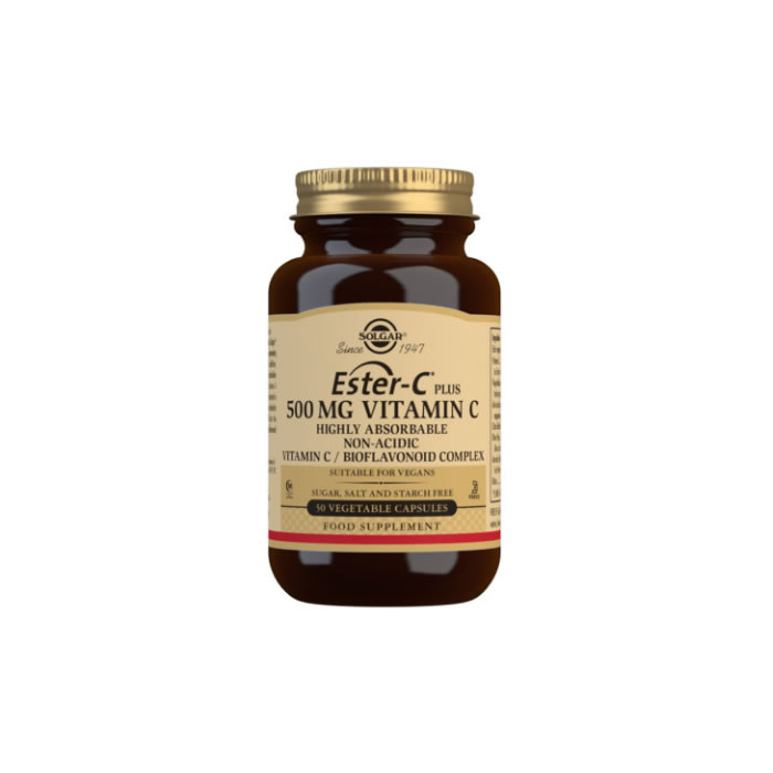 138111_12706958b82aa0ebd4de3340b9994a59 Solgar Ester c Plus 500 Mg Vitamin C Vegetable Capsules Pack Of 50 - Image 1