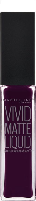 154x840-7 Maybelline Vivid Matte Liquid - 45 Posessed Plum - Paars - Lippenstift - Image 1