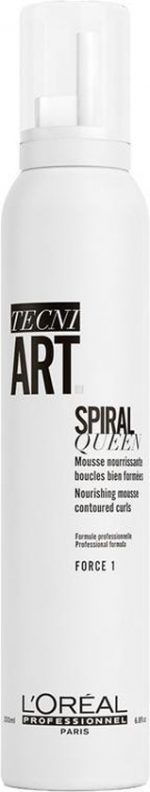 Tecni Art Spiral Queen Nourishing Mousse Contoured Curls   Firming Foam For Curly Hair - Image 3