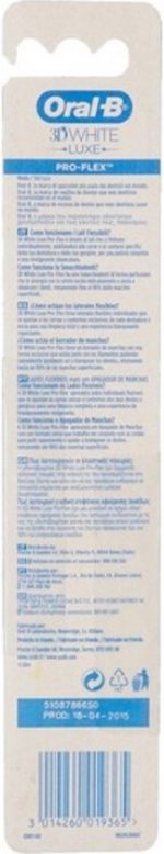3d White Pro-flex Luxe Toothbrush By Oral-b #medio-1-pcs - Image 3