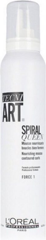 Tecni Art Spiral Queen Nourishing Mousse Contoured Curls   Firming Foam For Curly Hair - Image 2