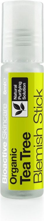 Dr Organic - Tea Tree - Anti-Puisten - Blemish Stick - Roll On - 8ml -