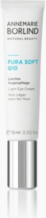 ANNEMARIE BÃ–RLIND EYE & LIP CARE PURA SOFT Q10 Light Eye Care (15 ml) - Light, Moisturizing Eye Care, Reduces Fine Lines and Prevents Eye Wrinkles, Vegan