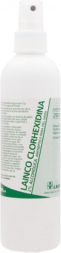 203x840-14 250 ML CHLOORHEXIDINE GLUCONAAT 2% alcoholische oplossing 0,2% SPRAY - Image 1