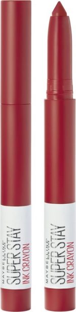 Maybelline SuperStay Ink Crayon Matte Lippenstift   45 Hustle in Heels   Rood   14 gr - Image 20