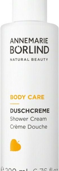 ANNEMARIE BÃ–RLIND BODY CARE Shower Cream (200 ml) - Cleansing, building & normalizing, creamy mild skin cleaning for a balanced skin feeling and smooth, supple skin, Vegan