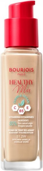Bourjois Healthy Mix Clean & Vegan Radiant Foundation 51.2W Golden Vanilla 30 ml - Image 3