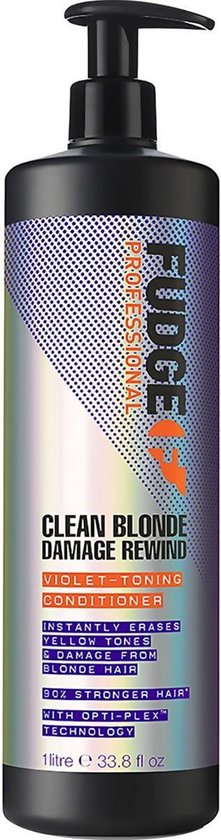 221x840-129 Fudge Clean Blonde Damage Rewind Violet-Toning Conditioner - 1000 ml - Image 1