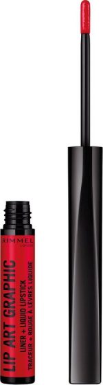 Rimmel Lip Art Graphic Lippenstift - 610 Hot Spot - Image 3