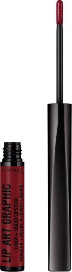 Lip Art Graphic Liner&liquid Lipstick By Rimmel #810-be-free - Image 3
