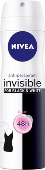 Black & White Invisible Deodorant Spray 200 Ml By Nivea 200 Ml - Image 2