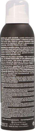 Collistar Man Perfect Adherence Shaving Foam Sensitive Skin - 200 ml - Scheerschuim - Image 3