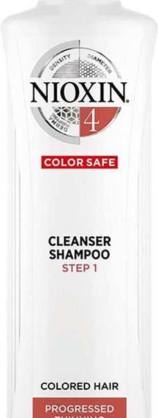 Nioxin System 4 Cleanser 300ml - Normale shampoo vrouwen - Voor Alle haartypes