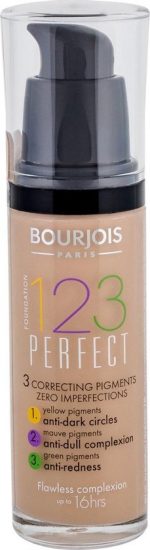 BOURJOIS 123 Perfect Foundation podk ad ujednolicaj cy 53 Light Beige 30ml - Image 4