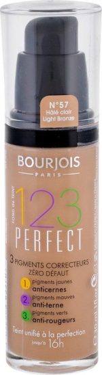 123 Perfect Liquid Foundation By Bourjois #57-light-bronze-30ml - Image 4