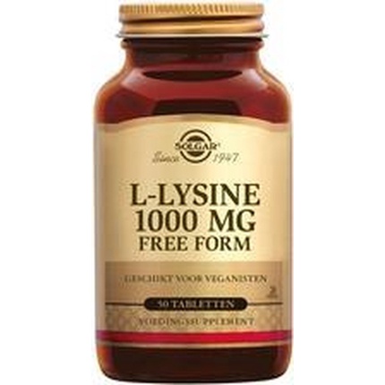 2332394_b24c6b77c03c82ce6b176ff073b73fda Solgar L Lysine 1000mg 50 Tablets - Image 1
