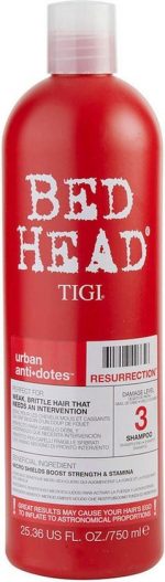 Regenerative shampoo for weak and stressed hair Bed Head Urban Anti   Dots Resurrection  Shampoo - Image 3