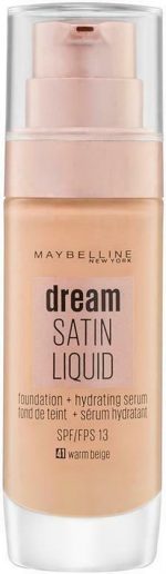 Maybelline Dream Satin Liquid Foundation & Serum 41 Warm Beige 30ml - Image 3