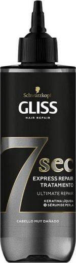 Restorative Hair Mask Schwarzkopf Gliss Kur 7 Sec Ultimate Repair Keratine (200 ml) - Image 2