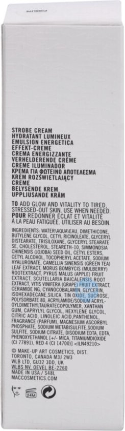 245x840-105 Mac Strobe Cream Hydratant Luminneux Redlite - Image 1