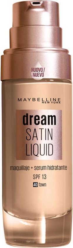 249x840-15 Maybelline Dream Satin Liquid Foundation & Serum 40 Fawn 30ml - Image 1