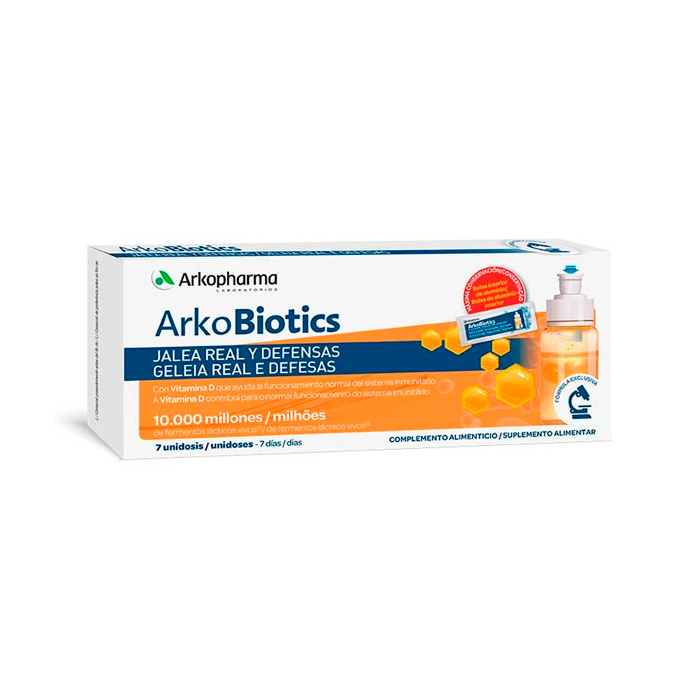 2556592_e6c29b0ba38339b3b7e0ced32c49325a Arkopharma Arkobiotics Energy Defences Royal Jelly Adult 7U - Image 1