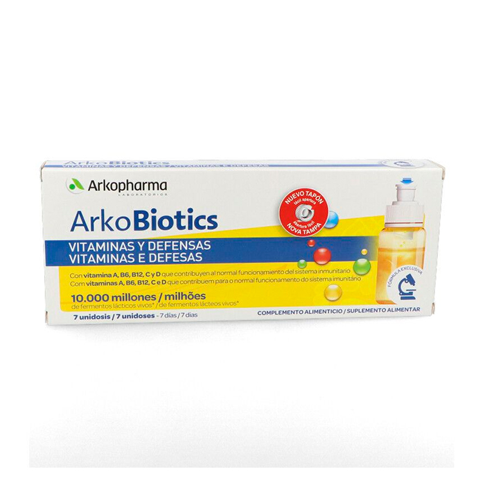 2556688_e0591b1a9f3a00de274485288cec22ec Arkopharma Arkobiotics Vitamins and Defences Adults 7 Doses - Image 1