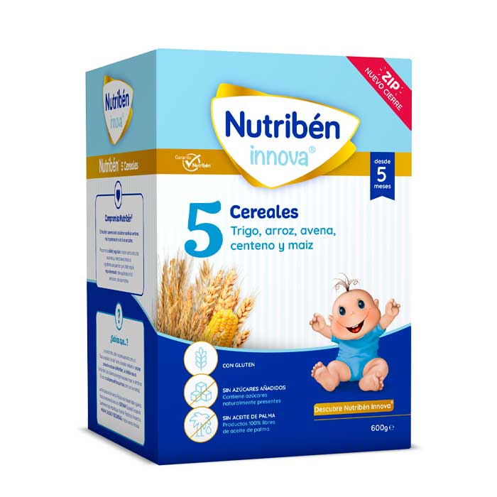 2596111_670e83279d14b1ae1c33666e182443d8 Nutribén Innova 5 Cereals 600g - Image 1