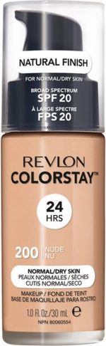 Revlon Colorstay Makeup NormalDry Skin Spf 20 200 Nude Foundation 30ml - Image 2