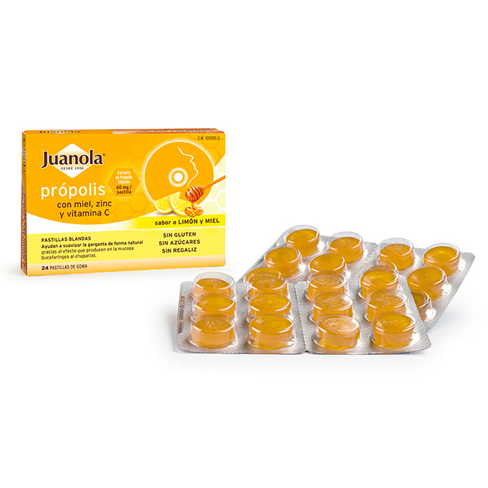 2615653_40de8278e0c9aca9738ccf42510735f1 Juanola Propolis Honey Zinc Vitamin C 24U - Image 1