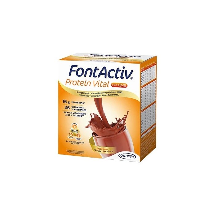 2617580_63e87fb21951e297d280665989b69a74 Ordesa Fontactiv Protein Vital Chocolate 14 Envelopes - Image 1