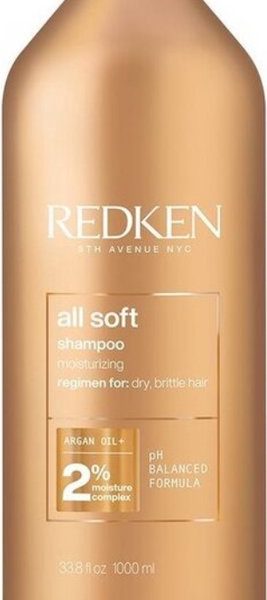 Redken All Soft Shampoo - 1000 ml