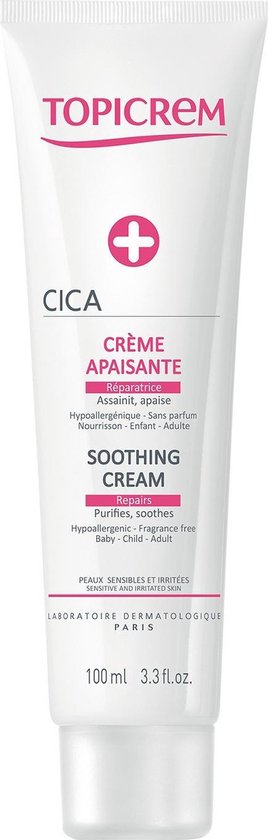 268x840-133 Topicrem Skin Care Cica Soothing Cream Creme Geirriteerde Huid 100ml - Image 1