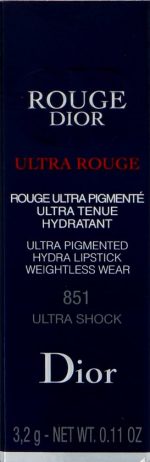 Dior Ultra Rouge Lipstick Lipstick   851 Ultra Shock - Image 4
