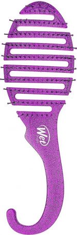 Wet Brush - original detangler - haarborstel voor in de douche - ophanghaak - Glitter Paars