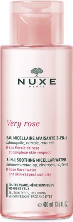 Very Rose Soothing Micellar Water 3 In 1 By Nuxe 400 Ml