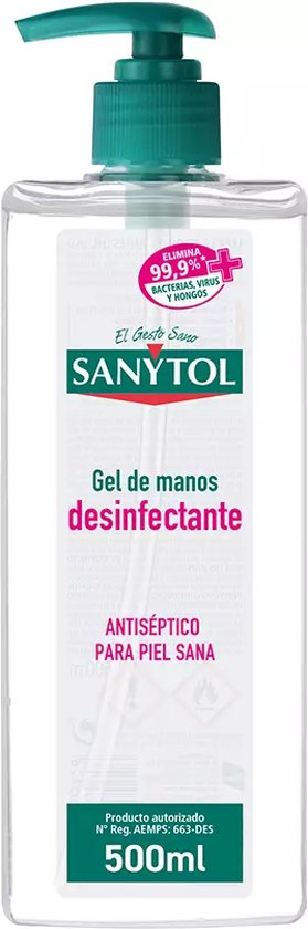 279x840-37 Desinfecterende Handgel Sanytol (500 ml) - Image 1