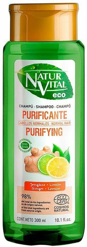 295x840-44 Zuiverende Shampoo Naturvital Eco Citroen Gember (300 ml) - Image 1