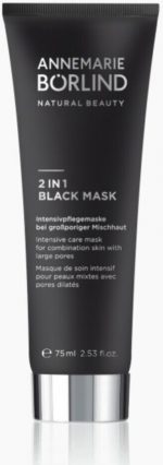 Annemarie BÃ¶rlind Natural Beauty 2 in 1 Black Mask, 75 ml