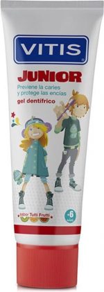 Vitis Junior Toothpaste Gel With Fluoride #tutti Frutti 75 Ml - Image 2