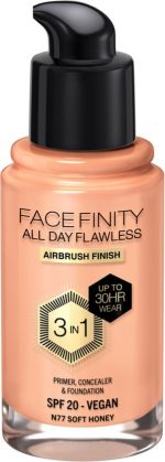 Max Factor Facefinity 3in1 Primer, Concealer y Foundation 77-Soft Honey 30ml - Image 2