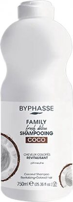 Revitaliserende Shampoo Byphasse Family Fresh Delice Kokosnoot Gekleur haar (750 ml)