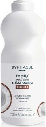 Revitaliserende Shampoo Byphasse Family Fresh Delice Kokosnoot Gekleur haar (750 ml) - Image 3