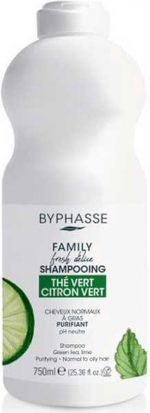 Zuiverende Shampoo Byphasse Family Fresh Delice Limoen Vet Haar Groene Thee (750 ml) - Image 3