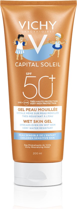 310x840-4 Capital Soleil Gel Wet Skin Children Spf50 By Vichy 200 Ml - Image 1