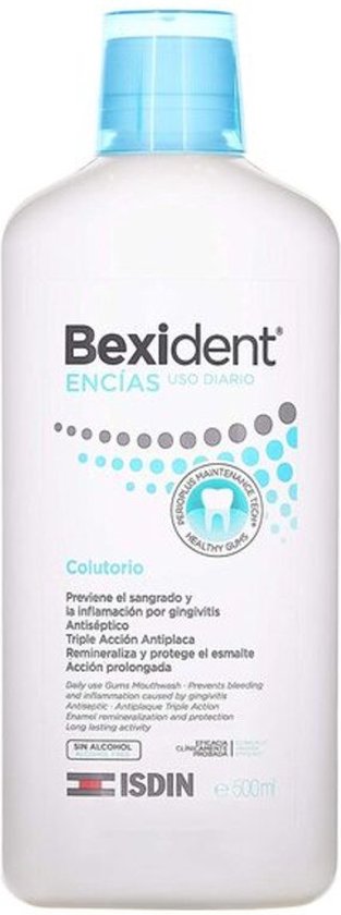 313x840-23 Mondspoeling Isdin Bexident Anti-plaque Antiseptisch (500 ml) - Image 1