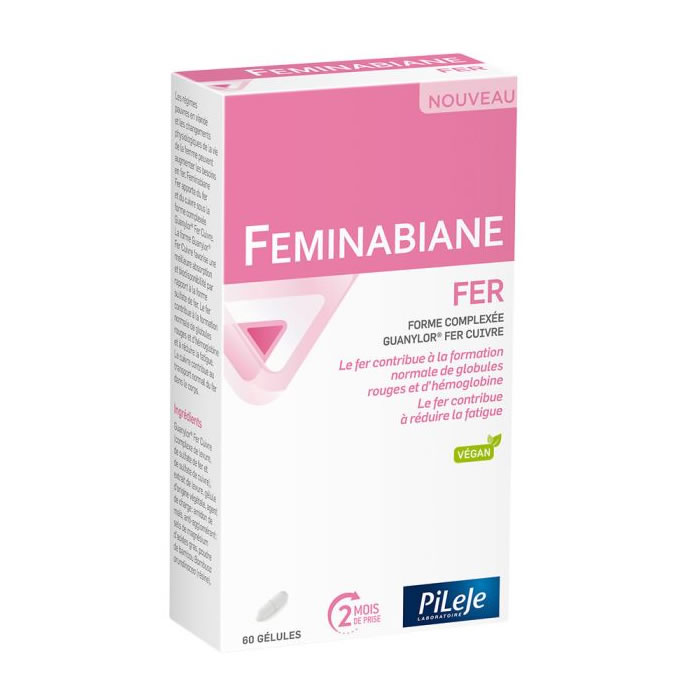 3250314_c375cbfadcfe9c0a2baf24d0fa9ab41b Pileje Feminabiane Iron 60 Capsules - Image 1