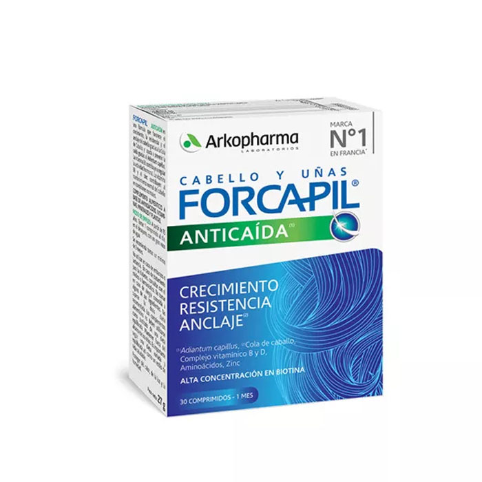 3250546_d49601dbaf02e22fb68a8937772089f8 Arkopharma Forcapil Anti-Hair Loss 30 Tablets - Image 1