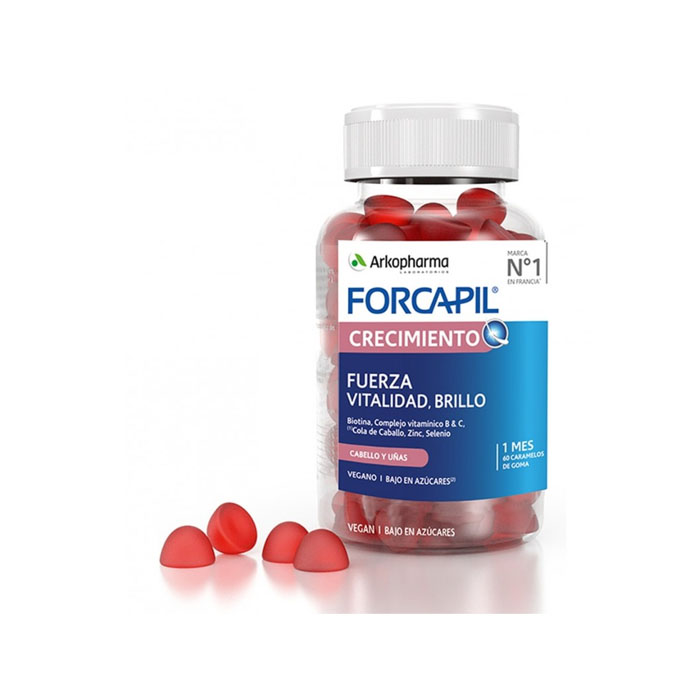 3250550_8e58c5086715db7c62cbabc3cd78d3d9 Arkopharma Forcapil Growth 60 Gummies - Image 1