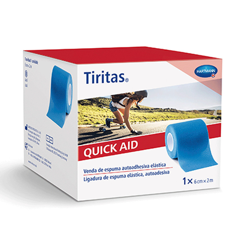 3252383_be9039333b26a1d89de2a9d4fb99fd3b Quick Aid Plasters 6cm x 2m Blue - Image 1